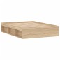 vidaXL Estructura de cama de matrimonio roble Sonoma 135x190 cm vidaXL Estructura de cama de matrimonio roble Sonoma 135x190 cm