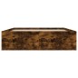 vidaXL Estructura de cama de matrimonio roble ahumado 135x190 cm vidaXL Estructura de cama de matrimonio roble ahumado 135x190 cm