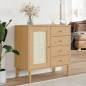 vidaXL Aparador SENJA aspecto de ratán madera pino marrón 80x40x80 cm vidaXL Aparador SENJA aspecto de ratán madera pino marrón 80x40x80 cm