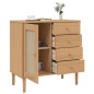 vidaXL Aparador SENJA aspecto de ratán madera pino marrón 80x40x80 cm vidaXL Aparador SENJA aspecto de ratán madera pino marrón 80x40x80 cm