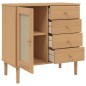 vidaXL Aparador SENJA aspecto de ratán madera pino marrón 80x40x80 cm vidaXL Aparador SENJA aspecto de ratán madera pino marrón 80x40x80 cm