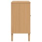 vidaXL Aparador SENJA aspecto de ratán madera pino marrón 80x40x80 cm vidaXL Aparador SENJA aspecto de ratán madera pino marrón 80x40x80 cm