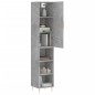 vidaXL Aparador de madera contrachapada gris hormigón 34,5x34x180 cm vidaXL Aparador de madera contrachapada gris hormigón 34,5x34x180 cm