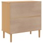 vidaXL Aparador SENJA aspecto de ratán madera pino marrón 80x40x80 cm vidaXL Aparador SENJA aspecto de ratán madera pino marrón 80x40x80 cm