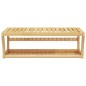 vidaXL Toallero con estante bambú 60x25x20 cm