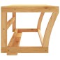 vidaXL Toallero con estante bambú 60x25x20 cm