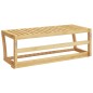 vidaXL Toallero con estante bambú 60x25x20 cm