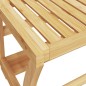 vidaXL Toallero con estante bambú 60x25x20 cm