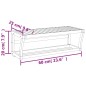 vidaXL Toallero con estante bambú 60x25x20 cm