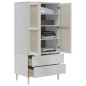 vidaXL Armario SENJA aspecto de ratán madera pino blanco 90x55x175 cm vidaXL Armario SENJA aspecto de ratán madera pino blanco 90x55x175 cm