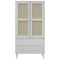 vidaXL Armario SENJA aspecto de ratán madera pino blanco 90x55x175 cm vidaXL Armario SENJA aspecto de ratán madera pino blanco 90x55x175 cm