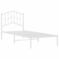 vidaXL Estructura de cama de metal con cabecero blanco 90x200 cm vidaXL Estructura de cama de metal con cabecero blanco 90x200 cm