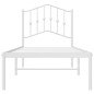 vidaXL Estructura de cama de metal con cabecero blanco 90x200 cm vidaXL Estructura de cama de metal con cabecero blanco 90x200 cm