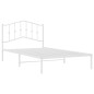 vidaXL Estructura de cama de metal con cabecero blanco 100x200 cm vidaXL Estructura de cama de metal con cabecero blanco 100x200 cm