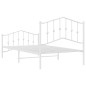 vidaXL Estructura cama metal cabecero y pie de cama blanca 100x190 cm vidaXL Estructura cama metal cabecero y pie de cama blanca 100x190 cm