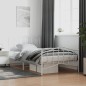 vidaXL Estructura cama metal con cabecero y pie cama blanca 107x203 cm vidaXL Estructura cama metal con cabecero y pie cama blanca 107x203 cm
