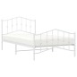 vidaXL Estructura cama metal con cabecero y pie cama blanca 107x203 cm vidaXL Estructura cama metal con cabecero y pie cama blanca 107x203 cm