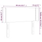 vidaXL Cabecero con LED cuero sintético color capuchino 83x16x78/88 cm vidaXL Cabecero con LED cuero sintético color capuchino 83x16x78/88 cm