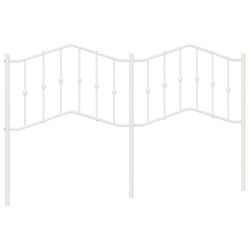 vidaXL Cabecero de metal blanco 160 cm