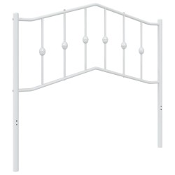vidaXL Cabecero de metal blanco 100 cm
