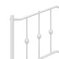 vidaXL Cabecero de metal blanco 100 cm vidaXL Cabecero de metal blanco 100 cm