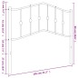 vidaXL Cabecero de metal blanco 100 cm vidaXL Cabecero de metal blanco 100 cm