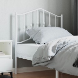 vidaXL Cabecero de metal blanco 80 cm