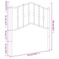 vidaXL Cabecero de metal blanco 80 cm vidaXL Cabecero de metal blanco 80 cm
