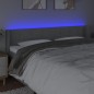 vidaXL Cabecero con LED de tela gris claro 163x16x78/88 cm vidaXL Cabecero con LED de tela gris claro 163x16x78/88 cm