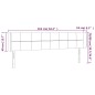vidaXL Cabecero con LED de tela gris claro 163x16x78/88 cm vidaXL Cabecero con LED de tela gris claro 163x16x78/88 cm