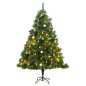 vidaXL Árbol de Navidad artificial con bisagras 300 LED y bolas 240 cm vidaXL Árbol de Navidad artificial con bisagras 300 LED y bolas 240 cm