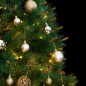 vidaXL Árbol Navidad artificial con bisagras 150 LED y bolas 120 cm vidaXL Árbol Navidad artificial con bisagras 150 LED y bolas 120 cm