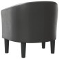 vidaXL Sillón cuero sintético gris