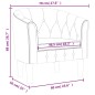 vidaXL Sillón cuero sintético gris