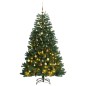vidaXL Árbol de Navidad artificial con bisagras 150 LED y bolas 150 cm vidaXL Árbol de Navidad artificial con bisagras 150 LED y bolas 150 cm