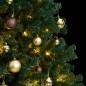 vidaXL Árbol de Navidad artificial con bisagras 150 LED y bolas 150 cm vidaXL Árbol de Navidad artificial con bisagras 150 LED y bolas 150 cm