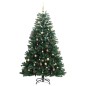vidaXL Árbol de Navidad artificial con bisagras 150 LED y bolas 150 cm vidaXL Árbol de Navidad artificial con bisagras 150 LED y bolas 150 cm