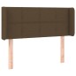 vidaXL Cabecero con LED de tela marrón oscuro 93x16x78/88 cm vidaXL Cabecero con LED de tela marrón oscuro 93x16x78/88 cm
