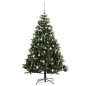 vidaXL Árbol de Navidad artificial con bisagras 150 LED y bolas 150 cm vidaXL Árbol de Navidad artificial con bisagras 150 LED y bolas 150 cm