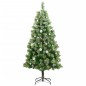 vidaXL Árbol de Navidad artificial con bisagras 150 LED y bolas 150 cm vidaXL Árbol de Navidad artificial con bisagras 150 LED y bolas 150 cm