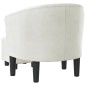 vidaXL Sillón con taburete cuero sintético blanco vidaXL Sillón con taburete cuero sintético blanco
