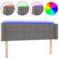 vidaXL Cabecero con LED de tela gris oscuro 147x16x78/88 cm vidaXL Cabecero con LED de tela gris oscuro 147x16x78/88 cm