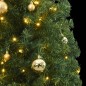 vidaXL Árbol de Navidad estrecho con 300 LED y bolas 300 cm vidaXL Árbol de Navidad estrecho con 300 LED y bolas 300 cm