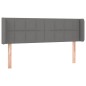 vidaXL Cabecero con LED de tela gris oscuro 147x16x78/88 cm vidaXL Cabecero con LED de tela gris oscuro 147x16x78/88 cm
