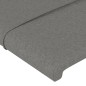 vidaXL Cabecero con LED de tela gris oscuro 147x16x78/88 cm vidaXL Cabecero con LED de tela gris oscuro 147x16x78/88 cm