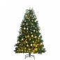 vidaXL Árbol de Navidad artificial con bisagras 150 LED y bolas 150 cm vidaXL Árbol de Navidad artificial con bisagras 150 LED y bolas 150 cm
