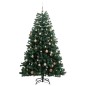 vidaXL Árbol de Navidad artificial con bisagras 150 LED y bolas 150 cm vidaXL Árbol de Navidad artificial con bisagras 150 LED y bolas 150 cm