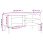 vidaXL Mueble de TV SENJA aspecto ratán madera pino marrón 106x40x49cm