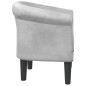 vidaXL Sillón de cuero sintético plateado vidaXL Sillón de cuero sintético plateado