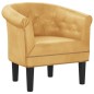 vidaXL Sillón de cuero sintético dorado vidaXL Sillón de cuero sintético dorado